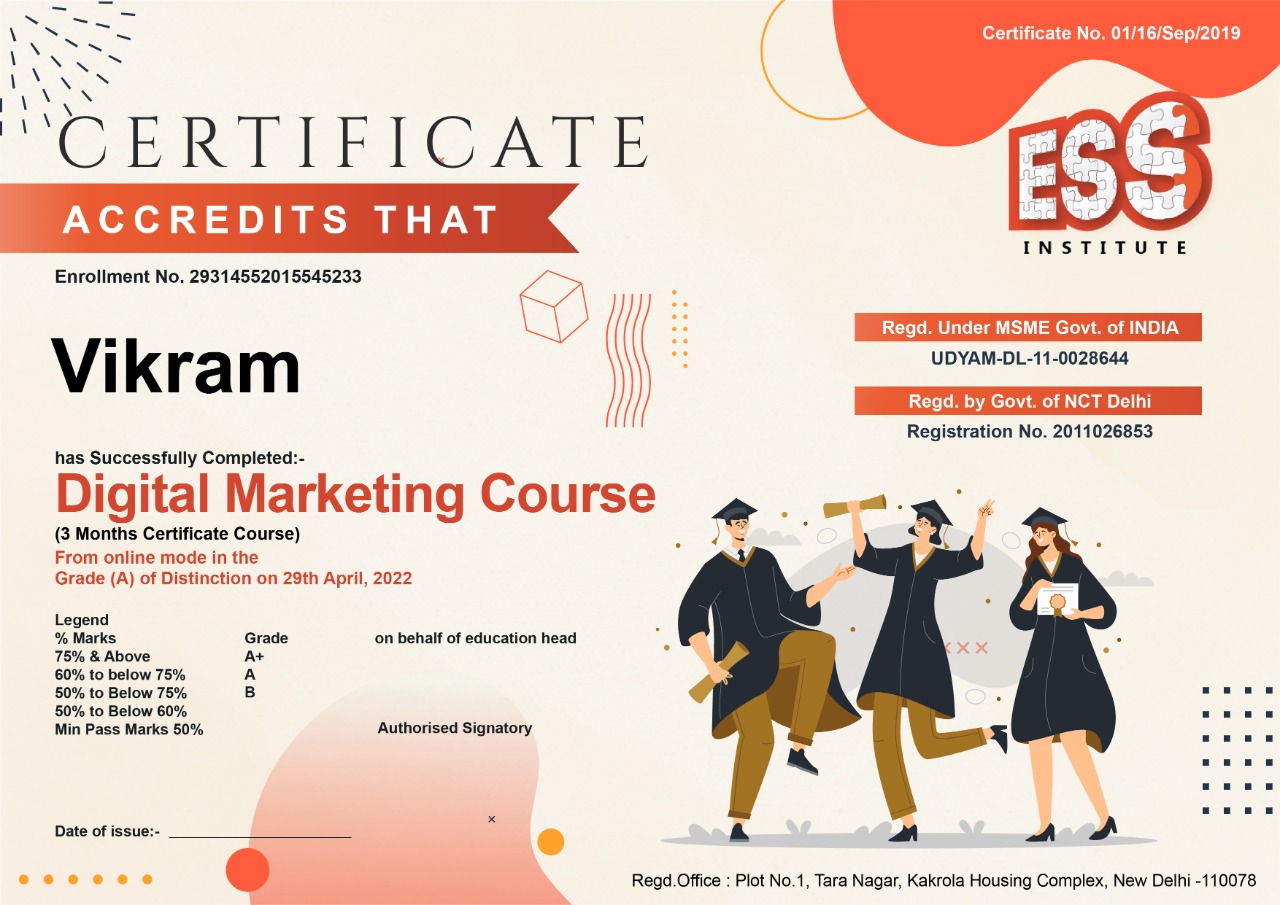 Digital Marketing Certificate